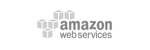Logo Amazon Web Services, vedoucího poskytovatele cloudových služeb pro flexibilní a škálovatelné řešení.