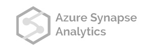 Logo Microsoft Azure Synapse Analytics, pokročilé analytické služby integrující big data a datové sklady pro rychlou analýzu velkých objemů dat.