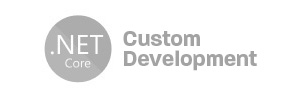 Logo .NET Core, moderní multiplatformní framework od Microsoftu pro vývoj aplikací pro web i cloud.