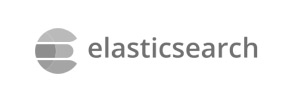 Logo Elasticsearch, vysoce škálovatelného full-textového vyhledávacího a analytického nástroje, široce využívaného pro komplexní dotazy na velké objemy dat.