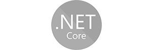 Logo .NET Core, výkonného a flexibilního open-source frameworku od Microsoftu pro vývoj moderních cloudových a webových aplikací.